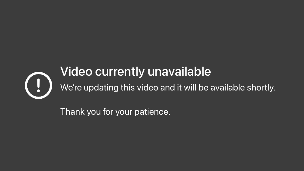 Video unavailable